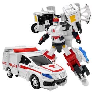 咖宝车神重装归来急救王力士变形救护车汽车机器人男孩哈咔宝玩具