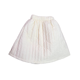 韩系童装女童纯色绗棉半身裙中小童冬季新品女宝宝加厚棉裙子冬裙