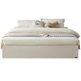 全友家居2025新款卧室双人落地储物大床简约现代榻榻米无床头床