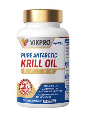 德国VIKpro纯南极磷虾油60粒
