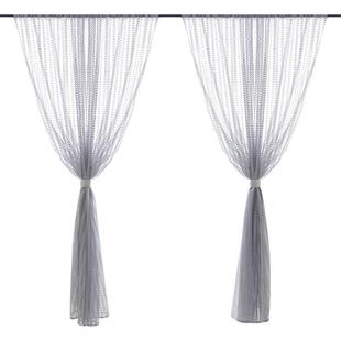 白纱窗纱纱帘透光不透人阳台纱美式田园复古窗帘纱成品蕾丝北欧