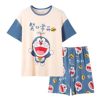 儿童睡衣男童纯棉学生卡通夏季