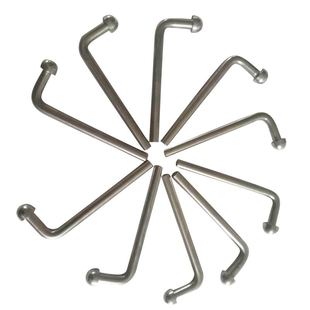 不锈钢L型沉降观测点 测量标志 水准点观测标 测量钉保护盒测钉