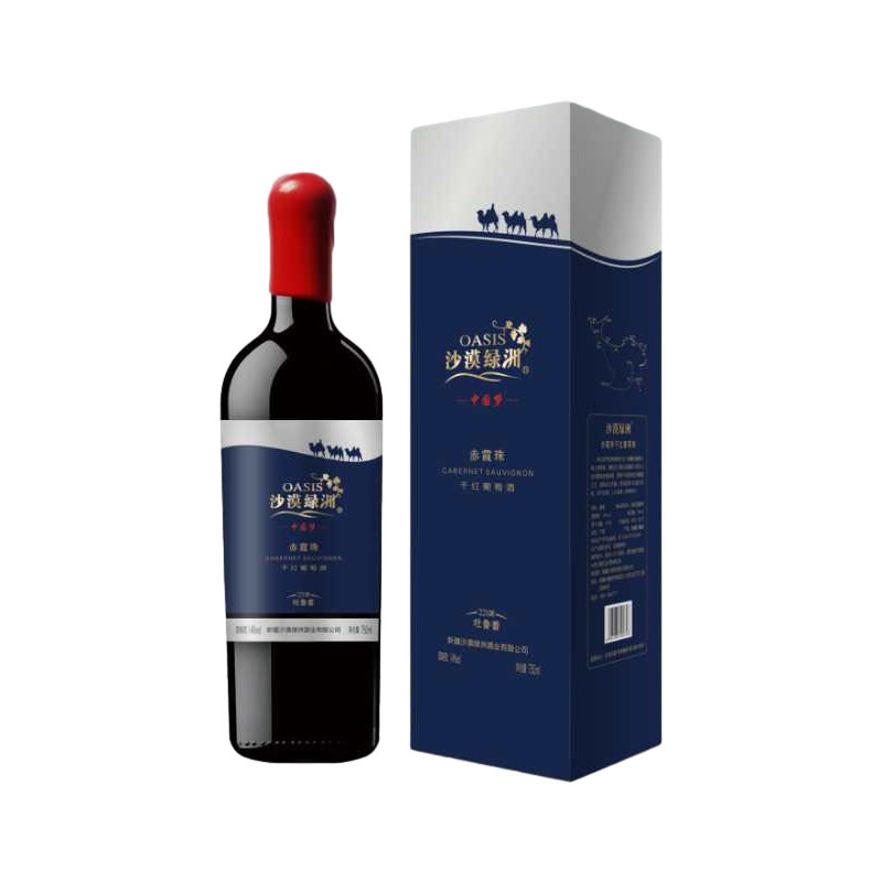 新疆沙漠绿洲中国梦赤霞珠干红葡萄酒14%vol750ml
