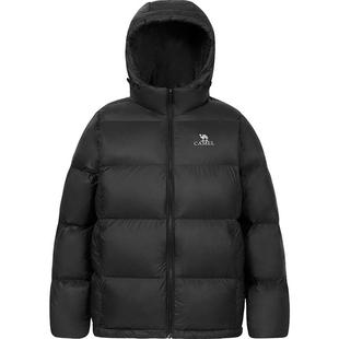 骆驼女士羽绒短款服户外拒水羽绒服男女款2026粉色外套面包服