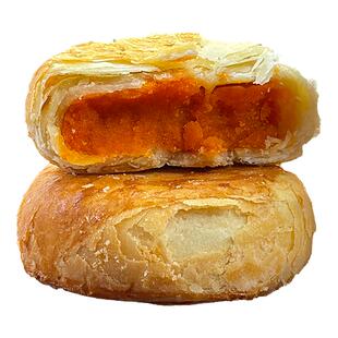 【U先专享】圆月福黄庄月饼手工蛋黄酥饼300g/包共5枚