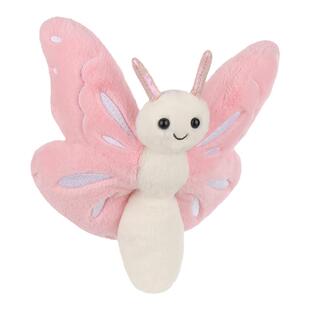 Apricot lamb自由粉蝴蝶毛绒玩偶可爱毛绒玩具生日礼物娃娃公仔