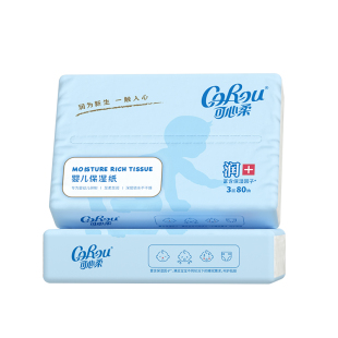 【天猫U先试用】可心柔新生婴儿专用云柔巾80抽2包