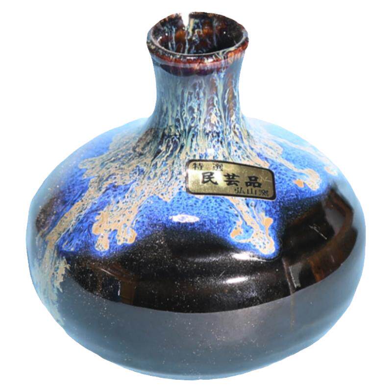 陶瓷小号日式风复古客厅摆件插花