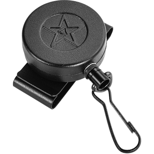 H50机能风高回弹伸缩钢丝绳钥匙扣圈 防丢防盗防抢易拉扣