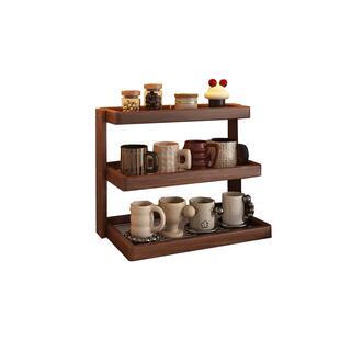 实木杯架桌面杯子收纳置物架水杯咖啡杯马克茶杯轻奢台面展示架子