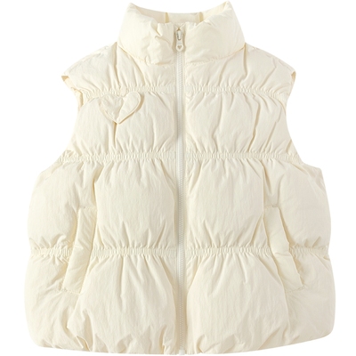 巴拉巴拉女童羽绒马甲宝宝加厚背心秋冬新款童装儿童外套婴儿坎肩