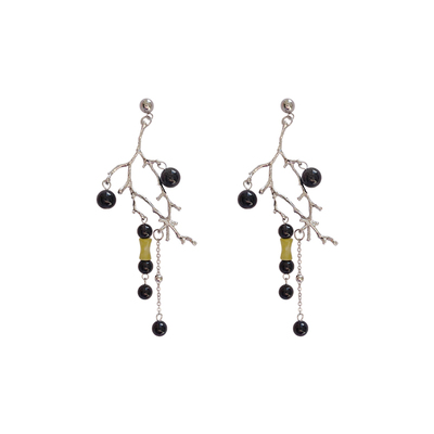 后摇新品新中式液态金属耳饰