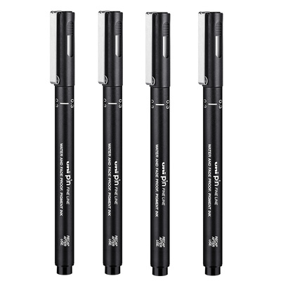 uni/三菱铅笔针管笔漫画学生美术