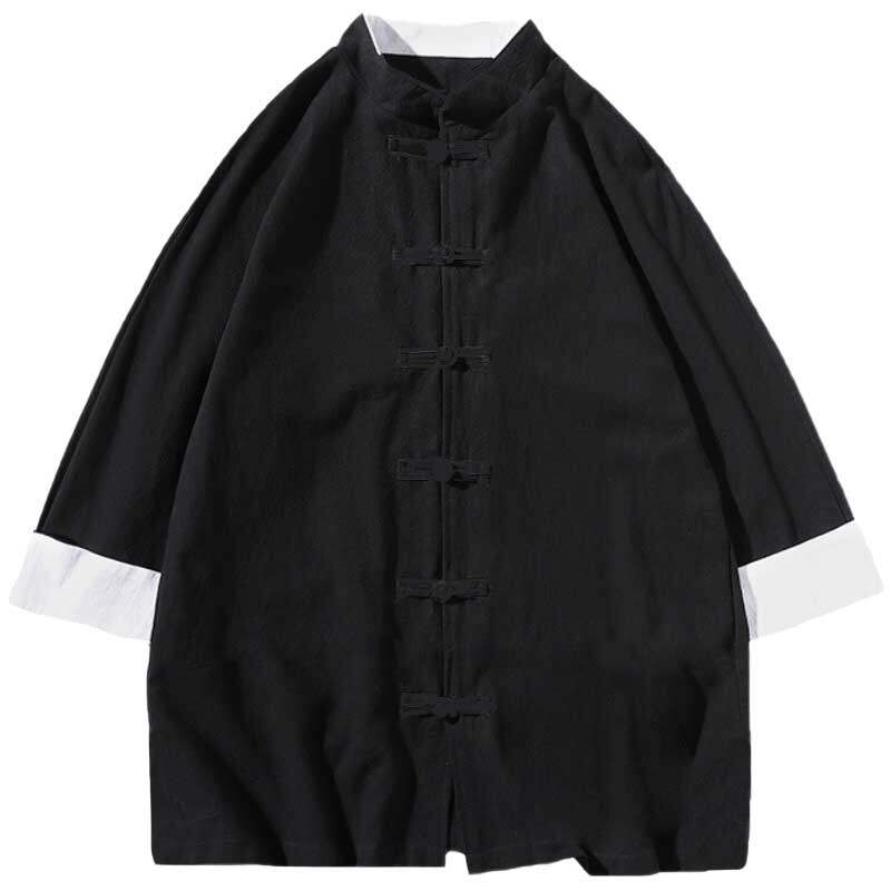 唐装男中山装汉服复古马褂中国风男装青年外套国夏季中式潮民国