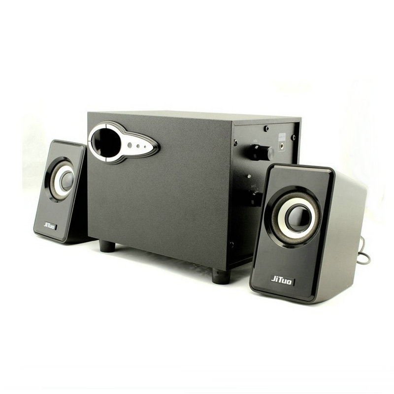 技拓JT2806全木質(zhì)音箱2.1低音炮USB筆記本臺式機電腦手機3.5通用