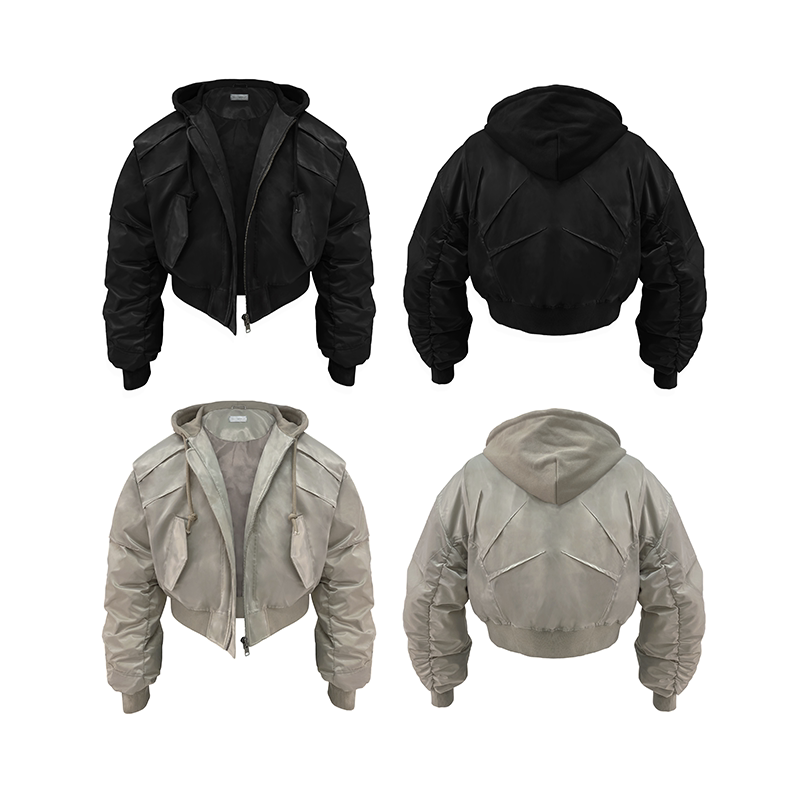 明星同款TecNineGroup棉服Bomber