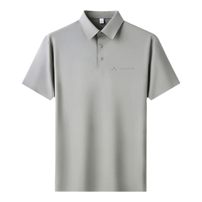 德国正品巍德VAUDE男士短袖polo衫冰丝速干透气休闲翻领半袖T恤