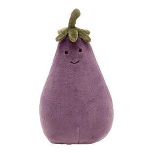 Jellycat蔬菜水果趣味香蕉樱桃小白菜茄子菠萝西瓜豌豆毛绒玩具