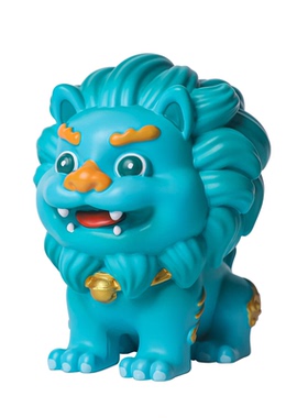 普贤文殊菩萨圣护瑞兽树脂小摆件