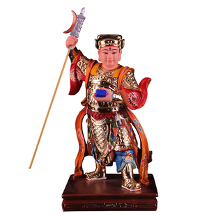 华光大帝神像三眼元帅真君树脂七彩敦煌神像家用供奉神摆件马将军