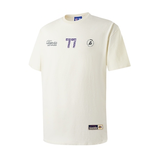 NBA官方东契奇库里杜兰特春季球星签名印花220g纯棉宽松版运动男