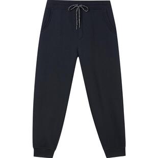 三枪加绒加厚睡裤男羊羔绒秋冬休闲可外穿直筒束脚长裤男士家居裤