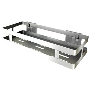 浴室置物架304不锈钢墙上壁挂式免打孔洗漱台厨房调味料架25/30cm