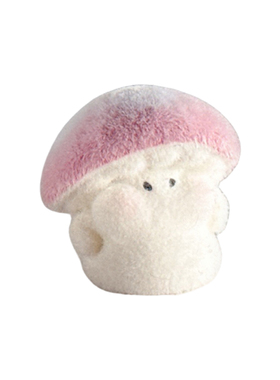 可爱植绒蘑菇桌面摆件解压治愈