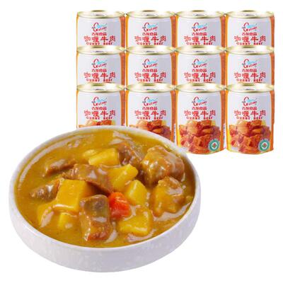古龙食品咖喱牛肉罐头户外