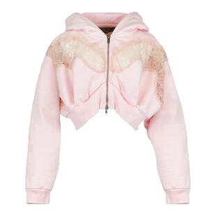 【秋冬新品】JennyFax 蕾丝刺绣短款运动春季薄款夹克上衣女外套