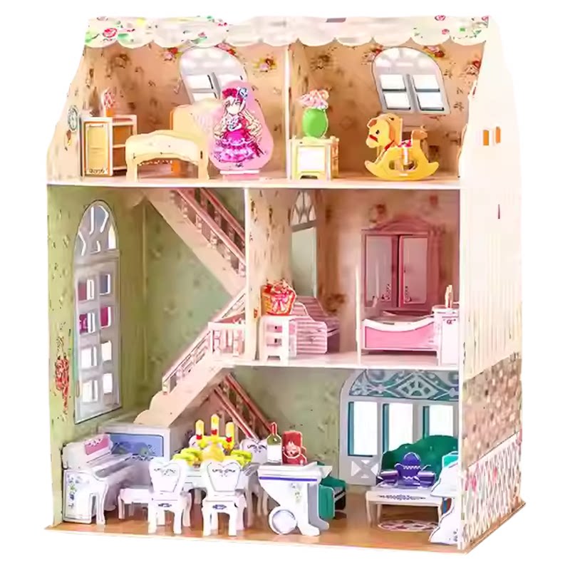 乐立方手工DIY小屋女孩生日礼物