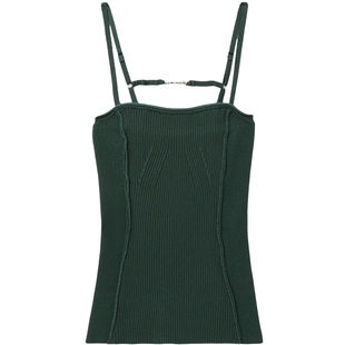 IT JACQUEMUS女装修身罗纹吊带背心新款性感时尚内搭打底1KN354XM
