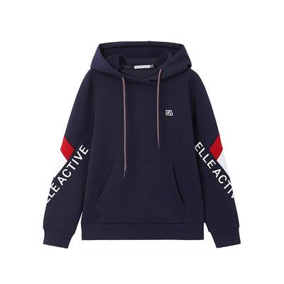 ELLEActive休闲字母连帽卫衣