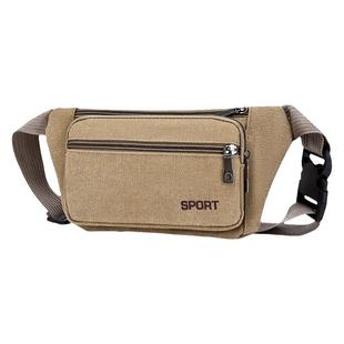 男帆布干活腰包新款2025款耐磨多层手机包挎包收钱做生意摆摊钱包