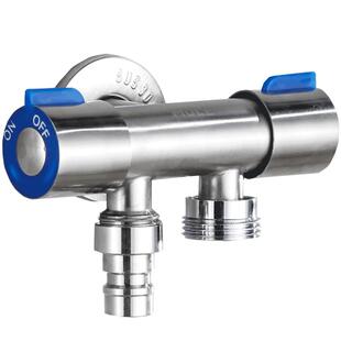 一进三出四通角阀304不锈钢多用双控一分三多功能喷枪马桶水龙头