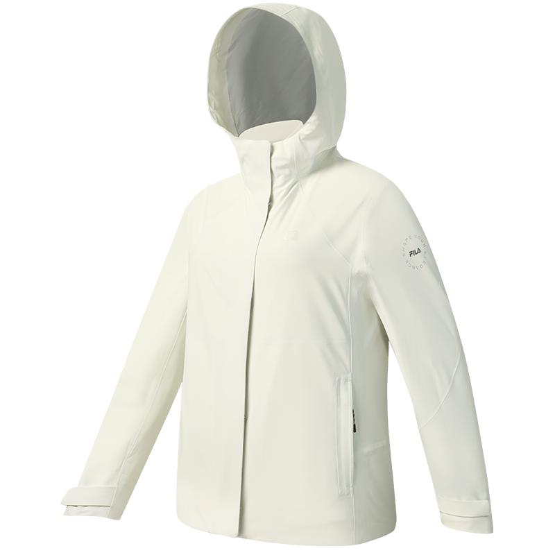 FILA 斐乐官方女冲锋衣两件套25冬新健身运动三合一收腰连帽外套
