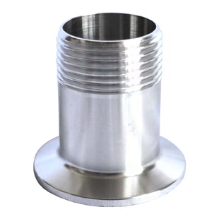 不锈钢快装外丝304卫生级卡盘外牙直接DN25外螺纹接头卡箍式丝扣