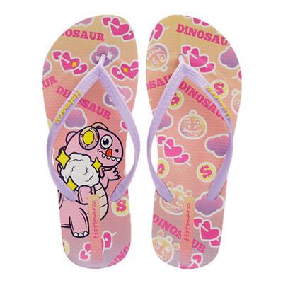 黑玛新品夏卡通防滑人字拖