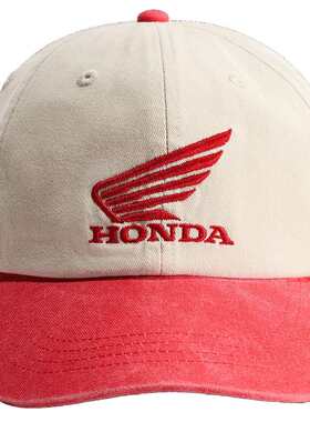 【Honda】HM男装帽子2026夏季新款图案设计斜纹棉布鸭舌帽1324382
