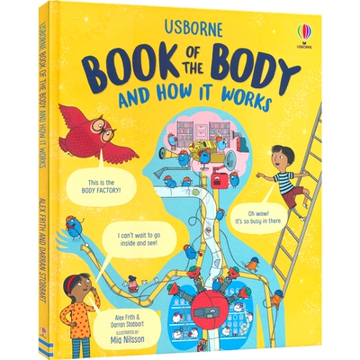 Usborne Book of the Body and How it Works 尤斯伯恩的身体之书及它是如何运行的 英文原版进口 儿童认知身体探索科普精装大开本