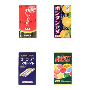 龟山趣味吃货系列日本线香香薰室内持久家用西瓜白桃清酒房间熏香