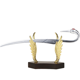 《一品高升》纯银玛瑙丹顶仙鹤书签送老师领导上司朋友商务礼物品