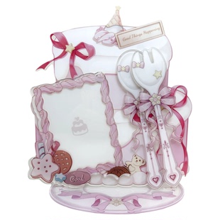 【谷哒星】云端绮梦生日蛋糕吧唧砖打卡棒卡框3合1原创谷美展示框