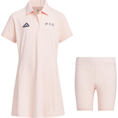 Adidas/阿迪达斯正品2025夏季儿童运动训练经典翻领套装JM3421