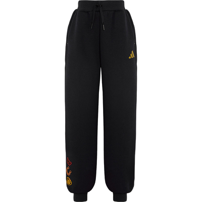 Adidas/阿迪达斯正品2025冬季款儿童日常束脚针织运动长裤KV6976