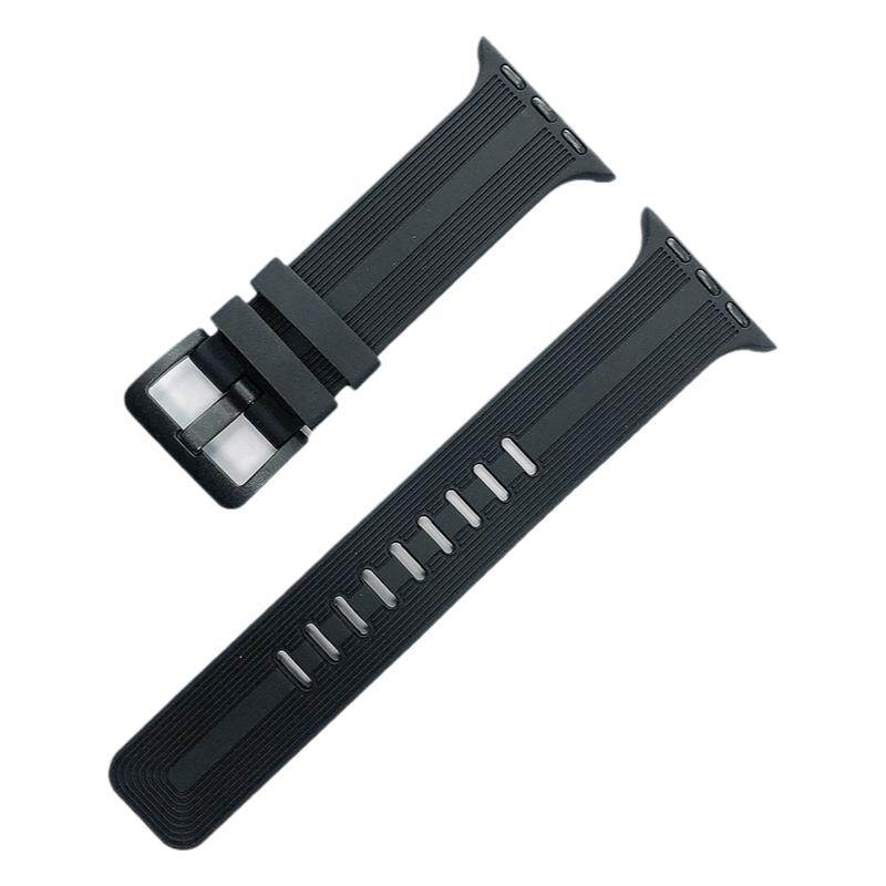 卡客 适用苹果iwatch手表applewatch987条纹硅胶654新款Ultra塑料