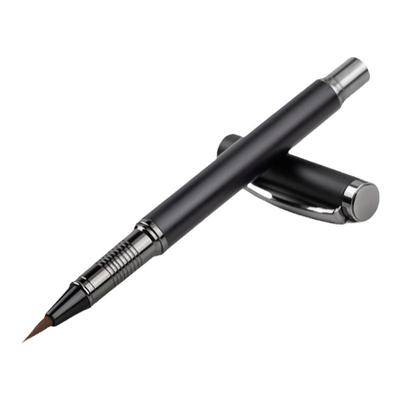 得力钢笔式毛笔无需蘸墨自带墨囊