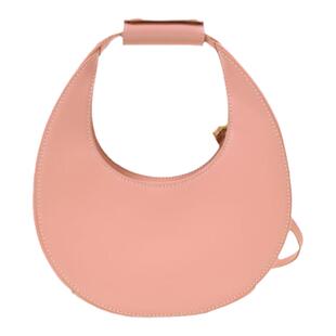 Staud Mini Moon 迷你牛皮手提 肩背斜挎月亮包 圆形月牙包新品