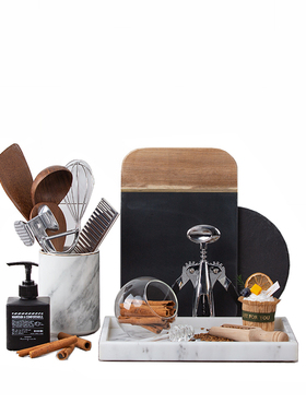 北欧厨房样板间厨具软装摆件装饰